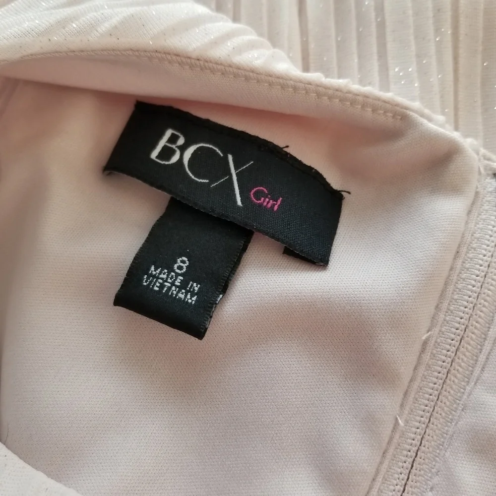 BCX Girl blush pink embelished dress size 8